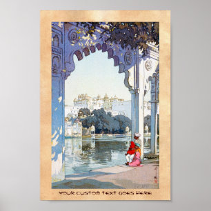 Pôster Arte oriental legal do palácio do udaipur de