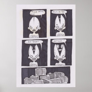 Poster arte original em quadrinhos