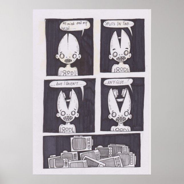 Poster arte original em quadrinhos (Frente)