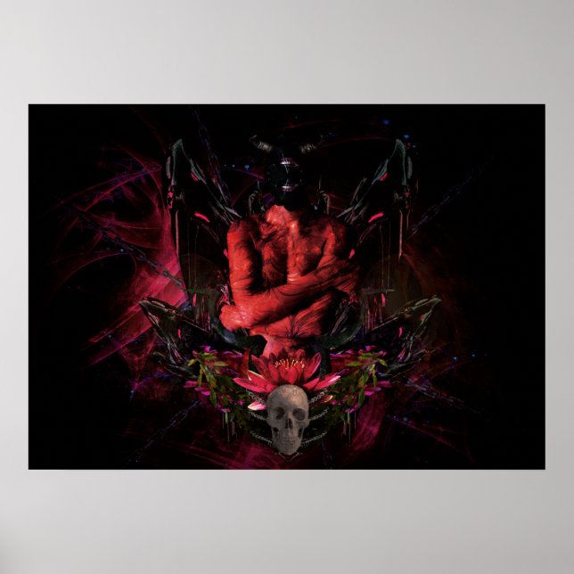 Poster Arte original nº 4 "demônio" (Frente)