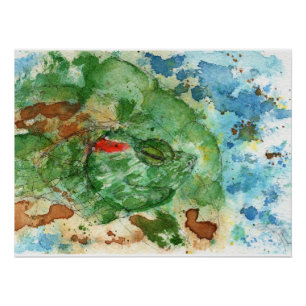 Pôster Arte Original - Tartaruga de Orelha Vermelha por M