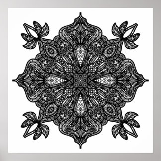 Poster Arte Ornamental (tamanho pequeno: US$ 12,80)