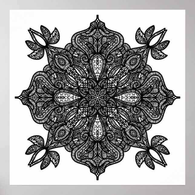 Poster Arte Ornamental (tamanho pequeno: US$ 12,80) (Frente)