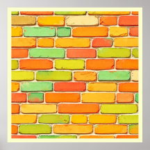 Arte Padrão de Brick Vibrante
