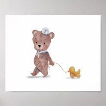 Arte para Quarto de Berçário do Urso Marinheiro