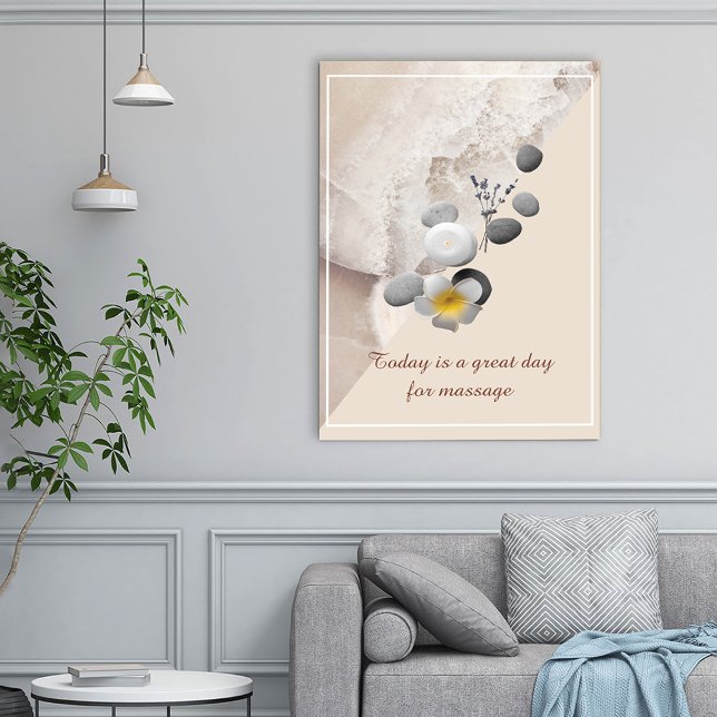 Poster Arte para Sala de Massagem Mindfulness (Criador carregado)
