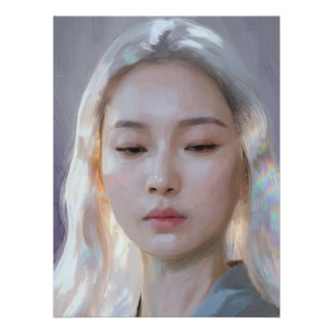 Pôster Arte Pastel Holográfica Luminosa