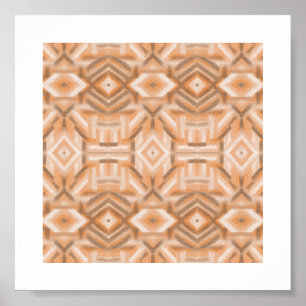 Poster Arte Pastel Macio Abstrato Laranja Staccato