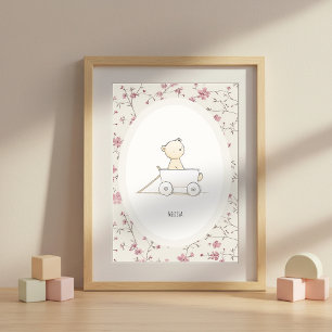 Poster Arte Personalizada do Ursinho de Bebê Fofo – Impre