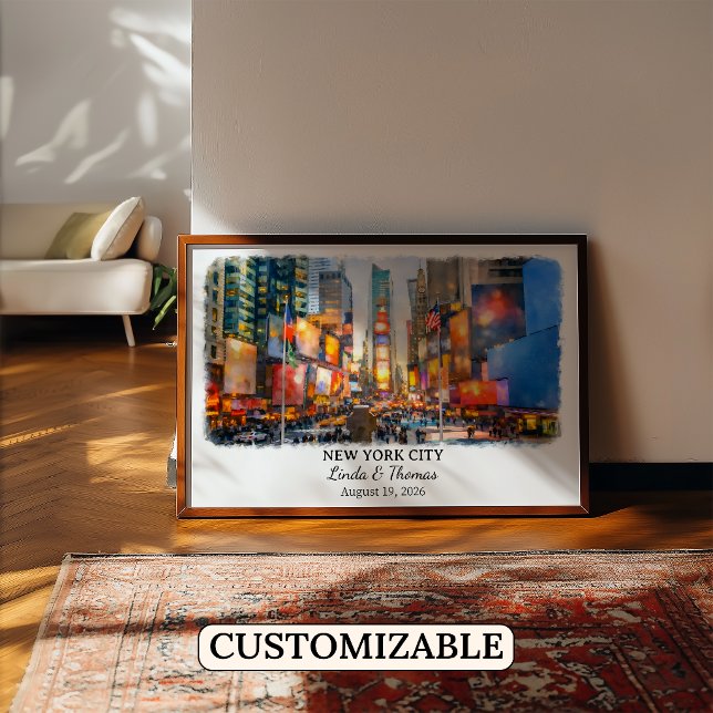 Poster Arte Personalizada para Parede da Cidade de Nova Y (Criador carregado)