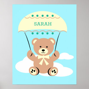 Poster Arte personalizada para parede de berçário