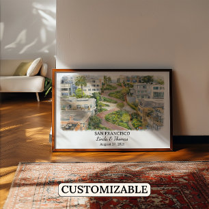 Poster Arte Personalizada para Parede de São Francisco, C