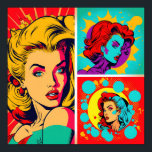 Poster Arte Pop Colorida Arte Retroativa Mulheres Arte<br><div class="desc">Arte Pop Colorida Arte Retroativa Mulheres Arte</div>