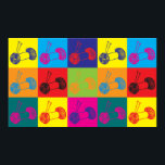 Pôster Arte Pop de tricô<br><div class="desc">Knitting Pop Art. Se o Knitting é o seu passatempo,  ocupação,  ou obsessão,  mostre-o com excelentes-tricô,  canecas,  adesivos e muito mais. Eles também são presentes de excelente para outros fãs de tricô!</div>