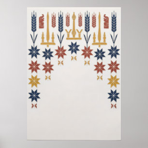 Poster Arte Popular Nórdica Geométrica Scandi Tear