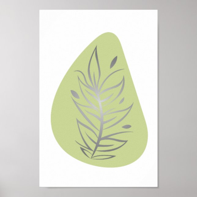 Poster Arte por linha de Abstrato (Frente)