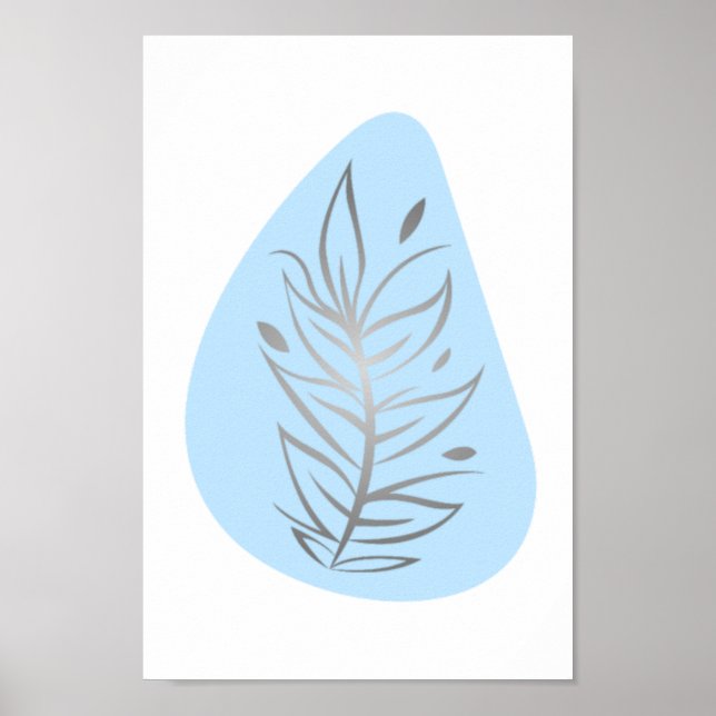 Poster Arte por linha de Abstrato (Frente)