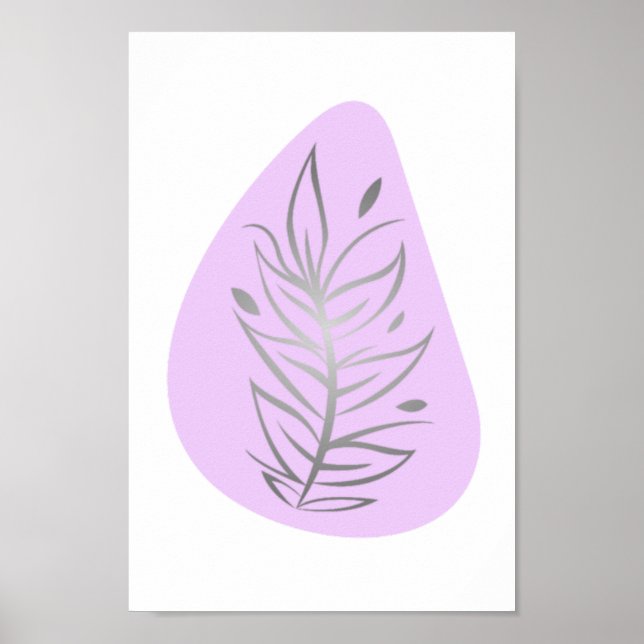 Poster Arte por linha de Abstrato (Frente)