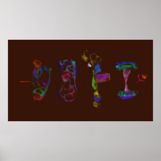 Poster Arte Potpourri  Marrom Escuro Minimalista Abstrato