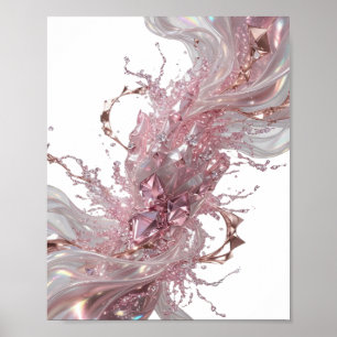 Poster Arte Prata em ABSTRATO Arte Design Abstrato