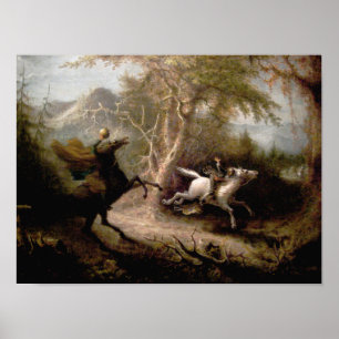 Poster Arte quadro oca sonolento do cavaleiro decapitado