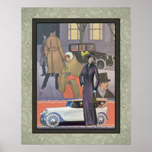 POSTER ARTE RECICLADA: COLAGEM DE REVISTAS DOS ANOS 1930