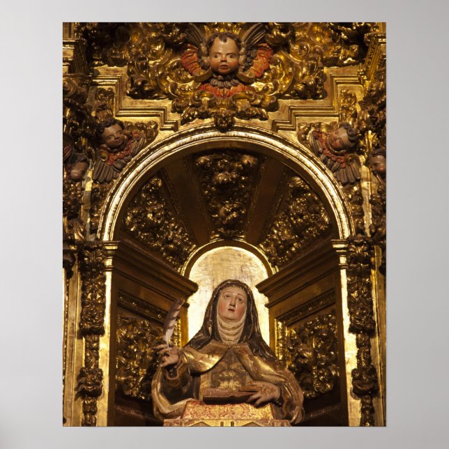 Pôster Arte religiosa representando Santa Teresa (Frente)