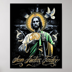Poster Arte Religiosa São Judas Tadeo Santos Católicos De