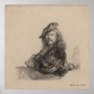 POSTER ARTE - REMBRANDT VAN RIJN - RETRATO DE AUTO
