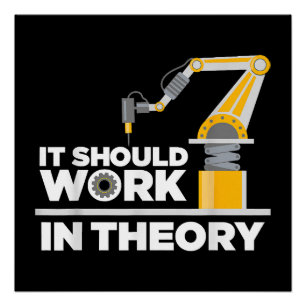 Pôster Arte Robótica Engraçada Para Homens Crianças Robót