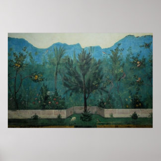 Poster Arte Romana Antiga / Fresco / Casa de Livia /