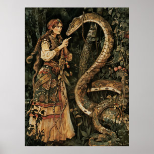 Poster Arte russa antiga por Viktor Vasnetsov Deus eslavo