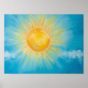 Poster Arte Sunny Blue Sky