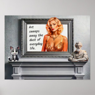 Poster Arte suprime a poeira do dia a dia