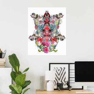 Poster Arte Surrealista Visionária | Fantasia Simétrica