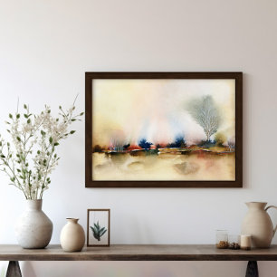 Poster Arte Terrestre Abstrato Surreal