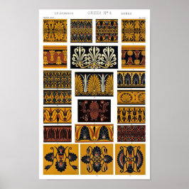 Poster Arte têxtil grega