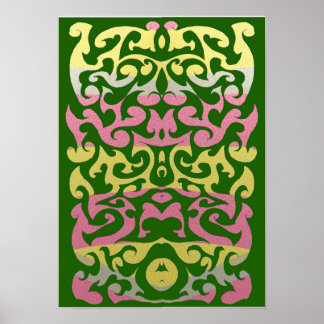 Poster Arte tribal abstrata por RRW, 2026