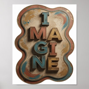 Poster Arte Vestível Azul Fresco IMAGINE