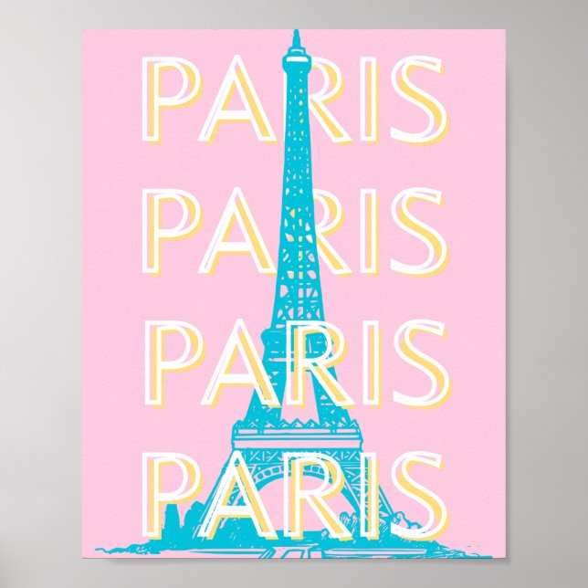 Poster Arte Viagem de Paris, Arte Viagem, Pré-Disquete, R (Frente)