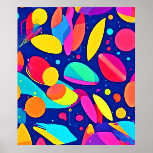 Poster Arte Vibrante Shapescape