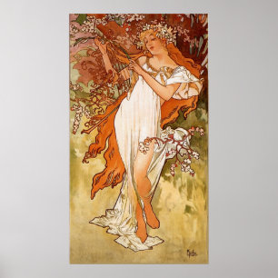 Pôster Arte Vintage A. Mucha
