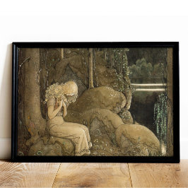 Poster Arte Vintage John Bauer Gnomo e Trolls