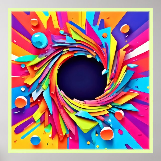 Poster Arte Vórtice de Vitalidade (Frente)