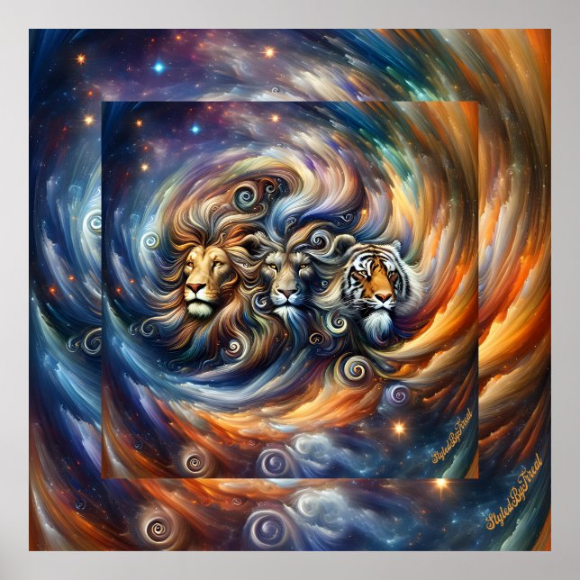 Poster Arte Wall StyledByTrreal Collection Wood Art (Frente)