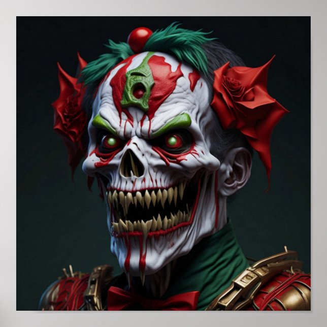 Poster Arte Zombie Gerada por AI (Frente)