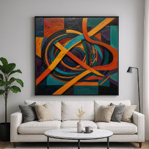 Poster Artefato - Design de arte geométrica