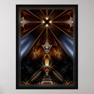 Poster Arteknyia Fantasy Fractal Art Composição