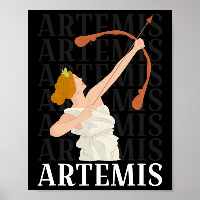 Poster Artemis Deusa Da Caça E O Mito Grego Da Lua (Frente)