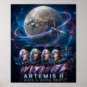 Poster ARTEMIS II Tenha uma Boa Viagem